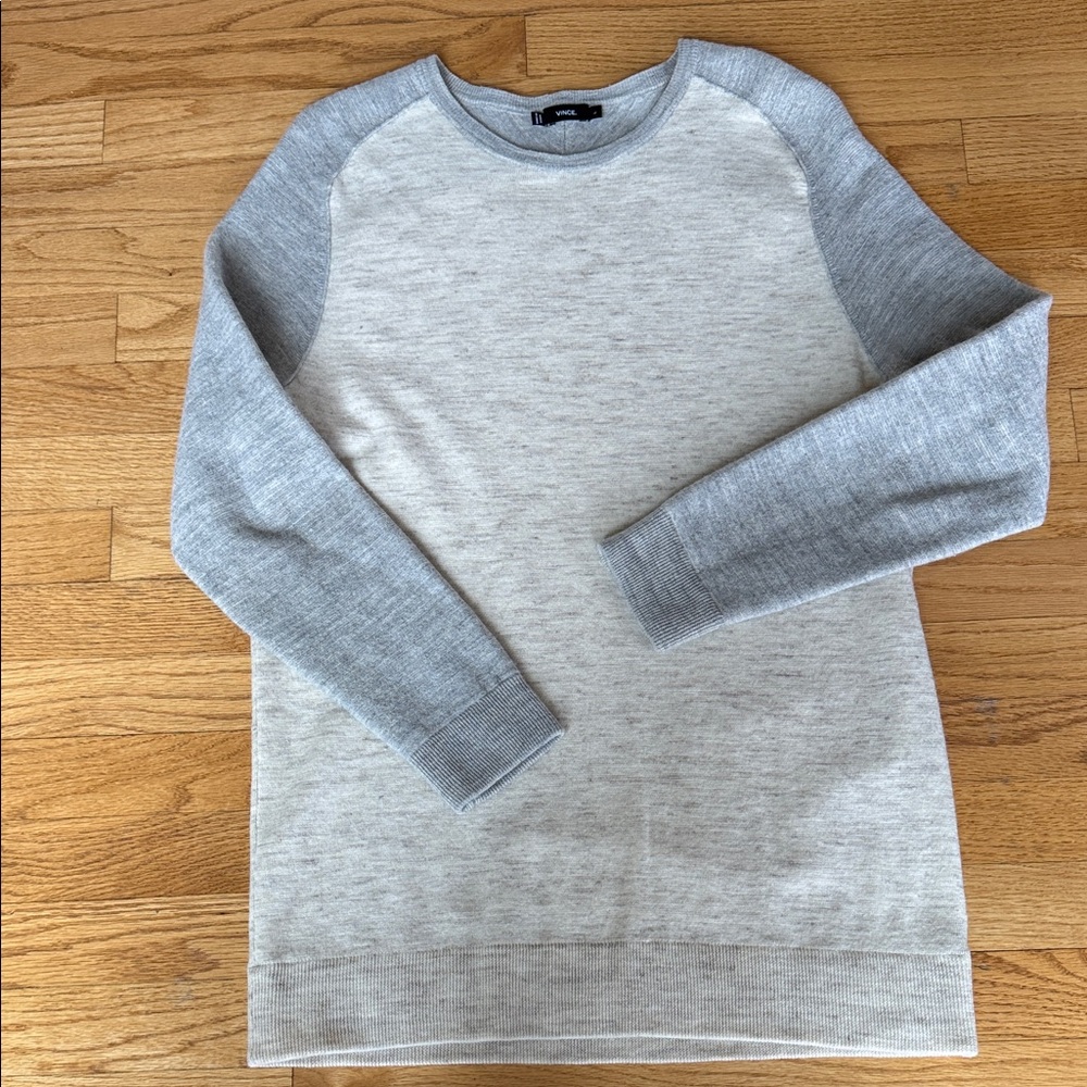 Men’s Vince Light Gray Crewneck Sweater